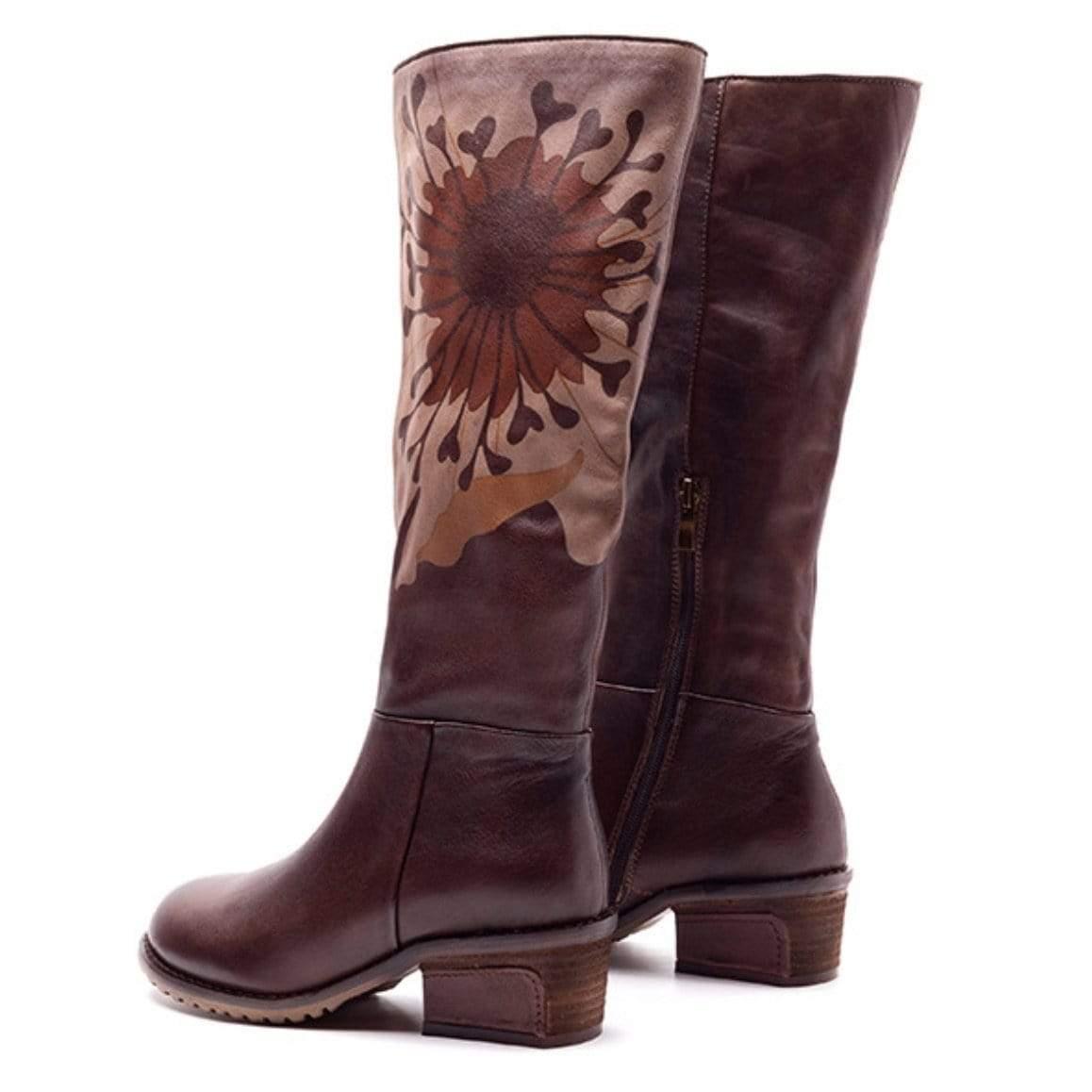 Bottes Cowboy Vintage En Cuir Crocodile - Marron, Taille 45, Pour Homme, Occasion Très Bon état