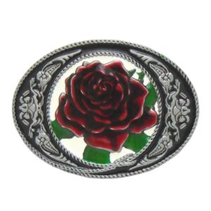 Fibbia Per Cintura Rosa Floreale Country